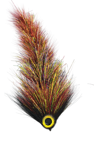 Flashabou&Red/Black Bucktail Game Changer