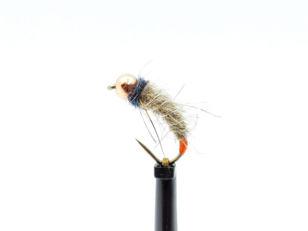 Orange Spot Gray Caddis Larva Nymph