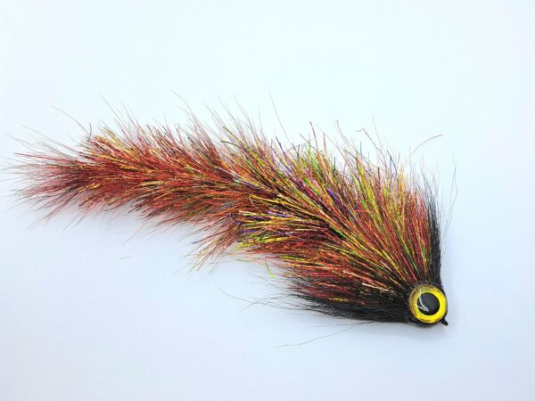 Flashabou&Red/Black Bucktail Game Changer - Image 2