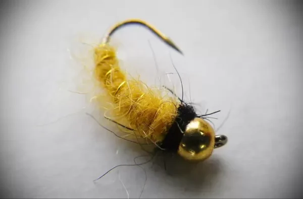 Cream Yarn Caddis Pupa - Image 3