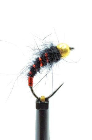Black Ribbed Caddis Larva
