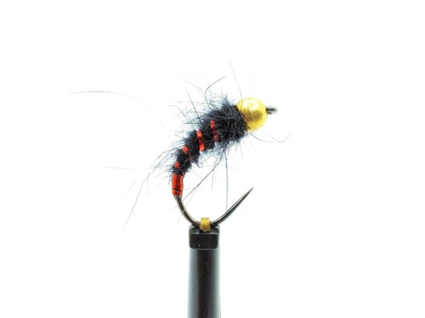 Black Ribbed Caddis Larva - Image 2